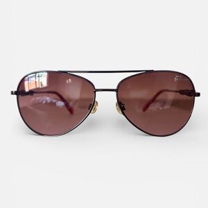 Betsey Johnson Aviator Sunglasses Pink Gradient Lenses